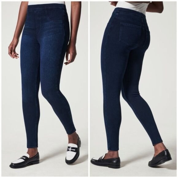 New SPANX Jean-ish Ankle Leggings in Twilight Rinse Size S - Picture 1 of 12